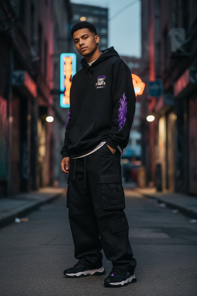 Wholeness Bulldog Hoodie – Vintage Streetwear Kapuzenpullover