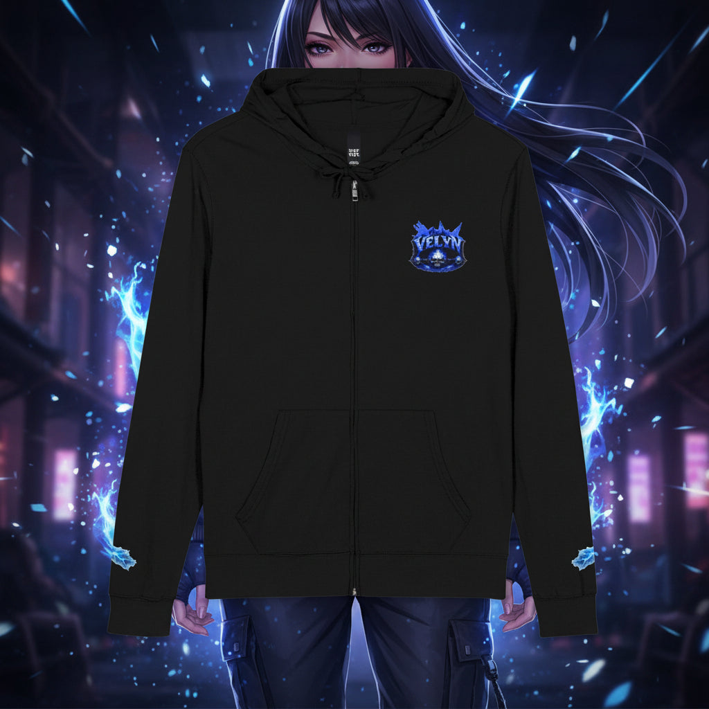 Full-Zip Hoodie – VELYN Collective Skull Cartoon Zip-Up