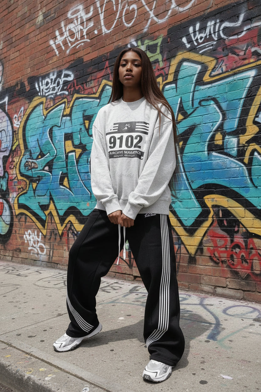 Y2K Cargo-Hose Damen – Weites Bein, Kordelzug, Streetwear Sweatpants