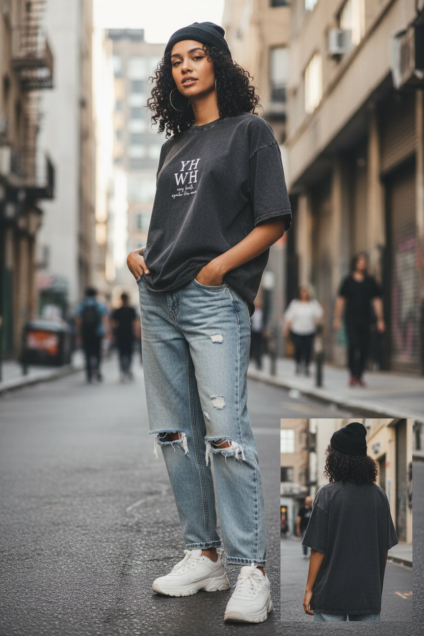 Vintage Washed T-Shirt – Streetwear Kurzarm | Damen & Herren
