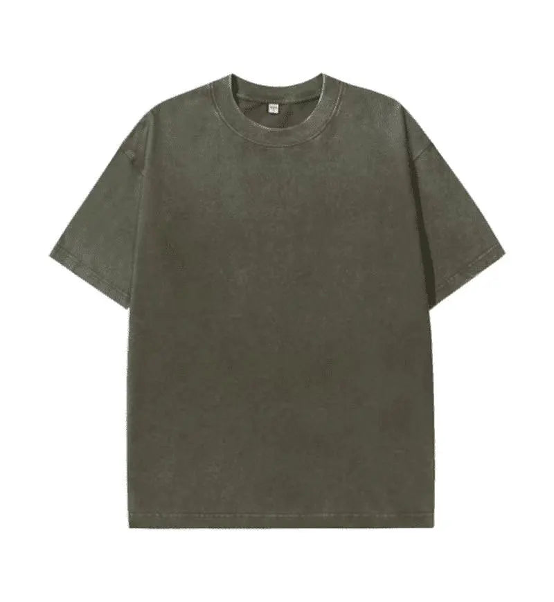 Herren Oversized T-Shirt – 230g Baumwolle, Vintage Washed, Kurzarm