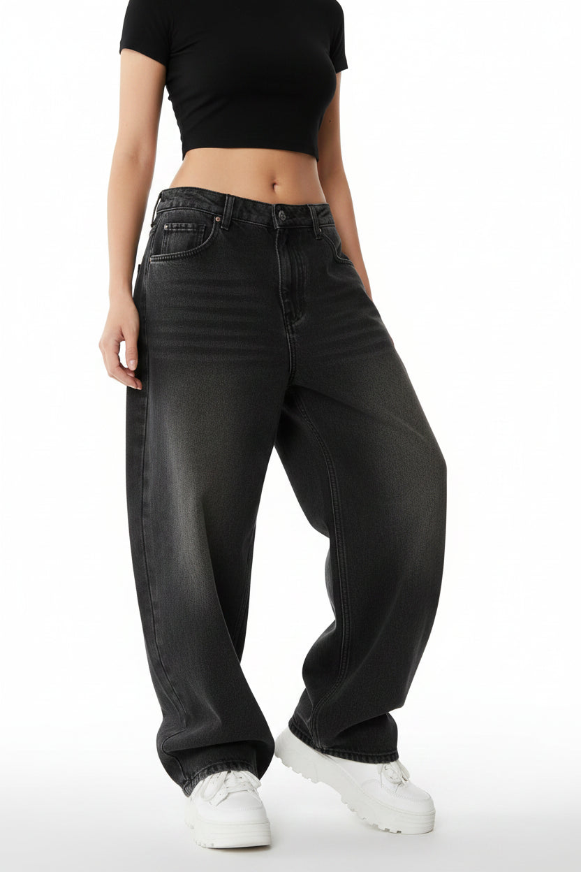 Baggy Wide-Leg Jeans | American Retro | Unisex