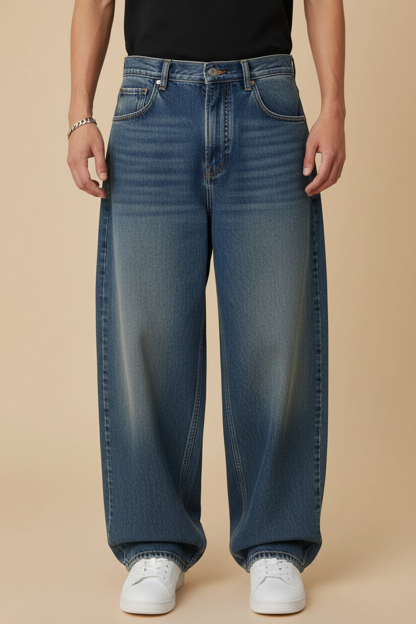 Baggy Wide-Leg Jeans | American Retro | Unisex