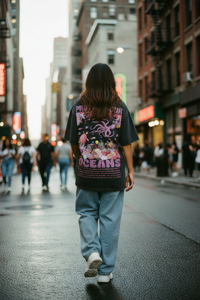 Vintage Washed T-Shirt – Streetwear Kurzarm | Damen & Herren