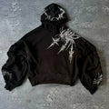 Oversized Hoodie Herren | Y2K Harajuku Print | Hip-Hop Streetwear UNISEX