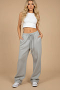 Y2K Cargo-Hose Damen – Weites Bein, Kordelzug, Streetwear Sweatpants