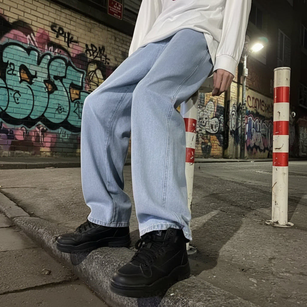 Baggy Wide-Leg Jeans | Streetwear | Unisex
