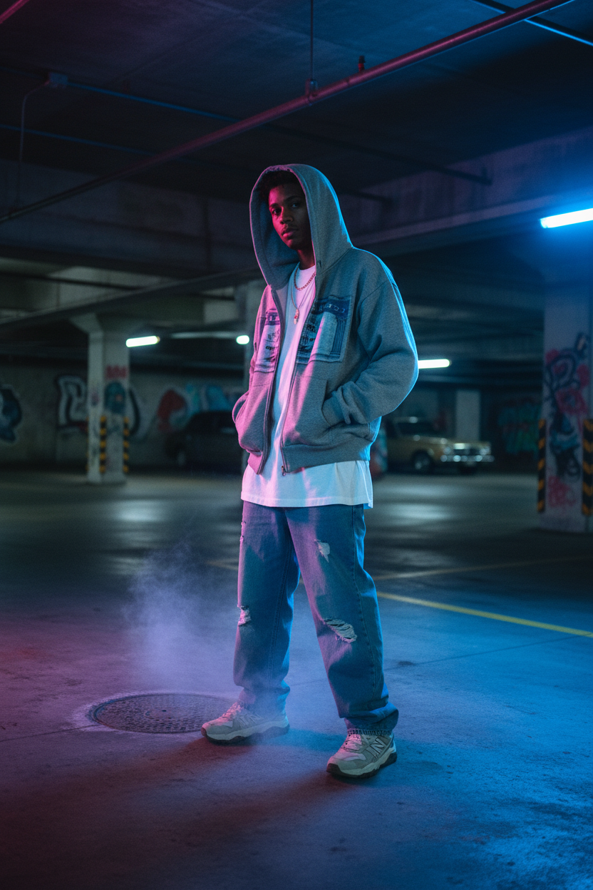 Streetwear Hoodie Neon